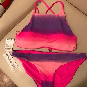 TiniBikini swimwear reversible halter bikini set